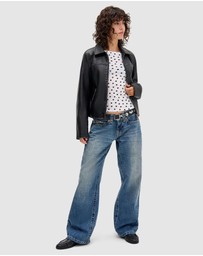 BDG By Urban Outfitters - Frankie Short Sleeves Polka Dot Top