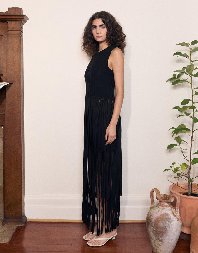 Varna - Marais Fringe Knit Top