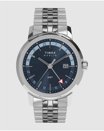 TIMEX - Marlin® Quartz GMT 40mm Stainless Steel Bracelet Watch