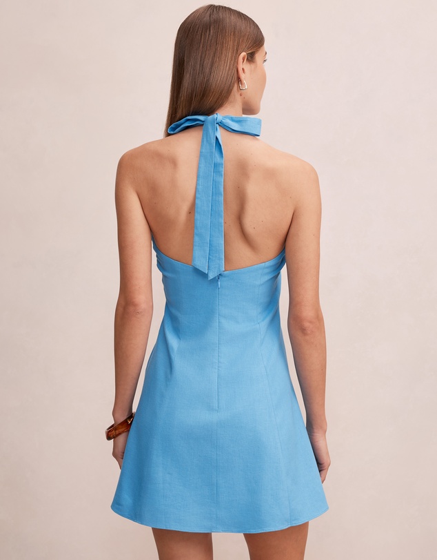 Forever New - Ina Button Front Halter Neck Mini Dress