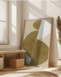 Olive et Oriel - Interaction Balance No.3 by The Miuus Studio Art Print