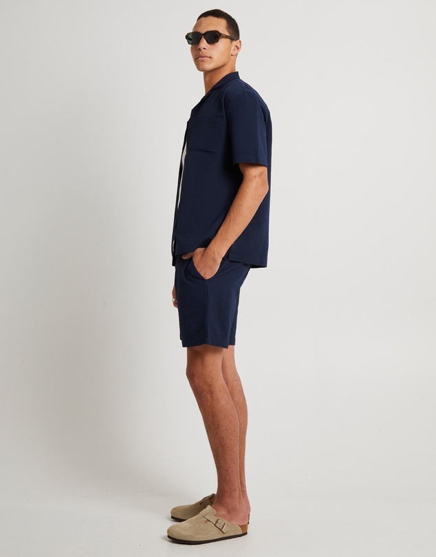 Arvust - Seersucker Shorts Sleeve Resort Shirt