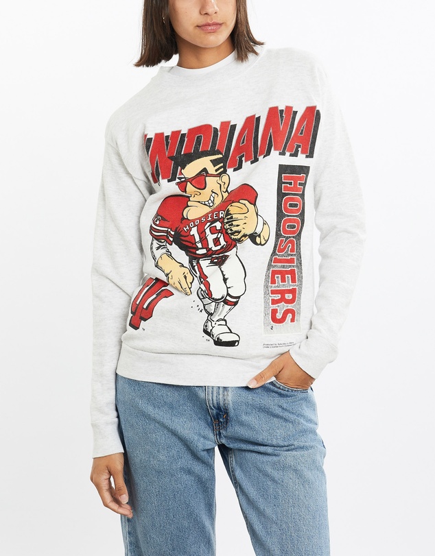 Vintage by The Real Deal - Pre Loved - Vintage 90s NCAA University of Indiana Hoosiers Sweatshirt