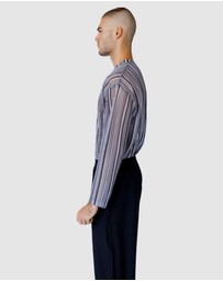 Justin Cassin - Chad Sheer Stripe Top