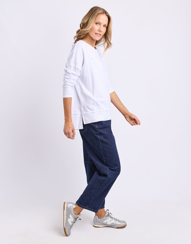 Foxwood - Jayne Throw On Top White
