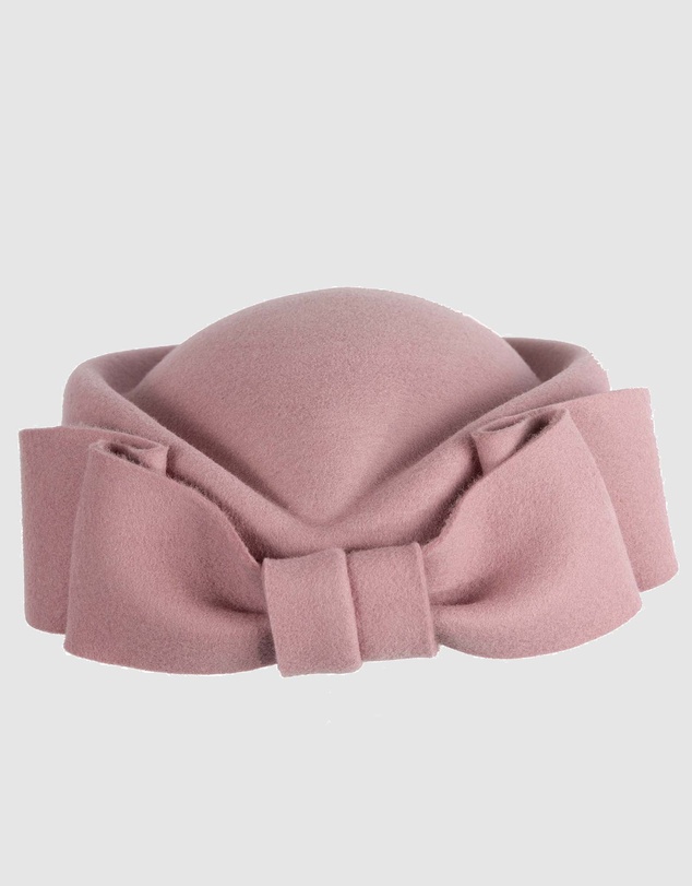 Max Alexander - Felt Dusty Pink Pillbox Hat