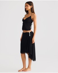 Vacay Swimwear - Aurelia Skirt Black