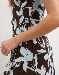 The Fated - Voilet Warp Midi Dress