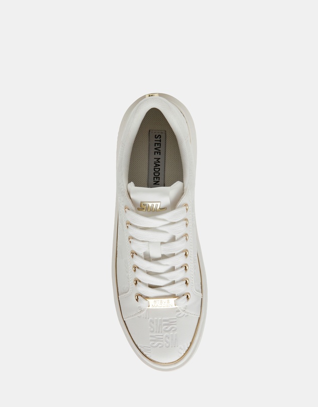 Steve Madden - On-Stage2.0 White Gold Sneakers