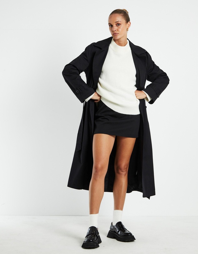 Subtitled - Kerby Simple Black Mini Skirt