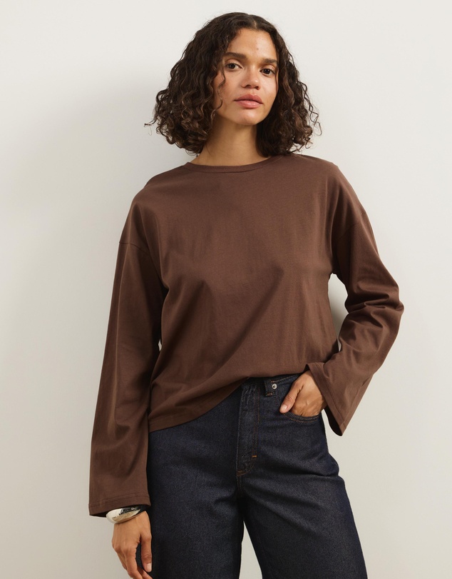 Atmos&Here - Long Sleeve Oversized T-Shirt