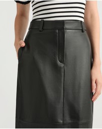 David Lawrence - Emmanuel Leather Skirt