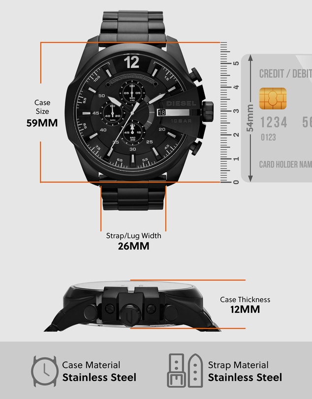 Diesel - Mega Chief Men's Analogue Watch