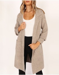 Petal & Pup - Skylar Open Front Coatigan - Taupe