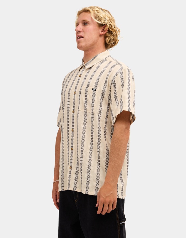 Billabong - Mens Sundays Jacquard Short Sleeve Shirt