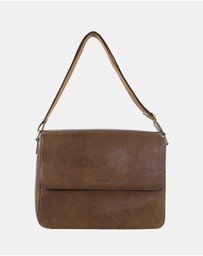 Pierre Cardin - Pierre Cardin Men's Leather Messenger Bag