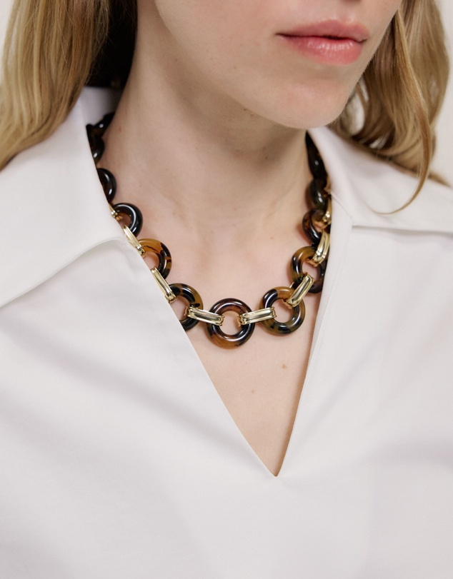 Trenery - Kaia Necklace in Tortoise Shell
