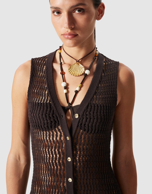 & Other Stories - Open-Knit Maxi Dress