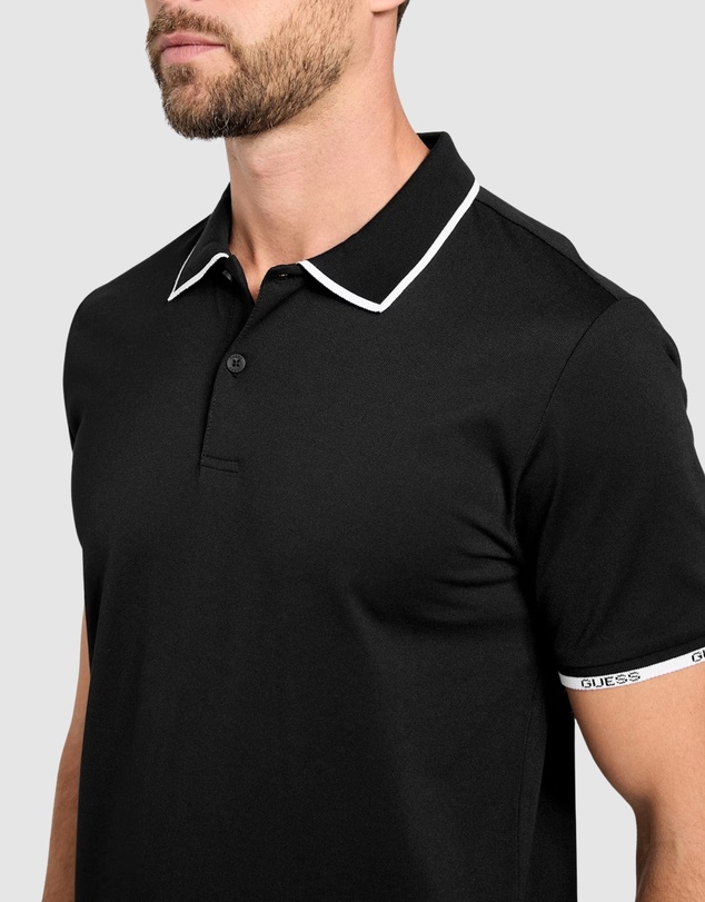 GUESS - Eco Paul Pique Tipping Polo Shirt