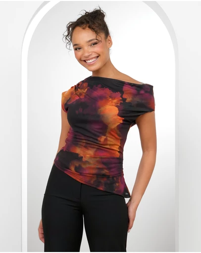 Pilgrim - Mardie Off Shoulder Print Top