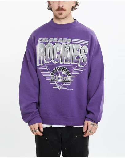 Vintage by The Real Deal - Pre Loved - 1991 MLB Colorado Rockies Sweatshirt