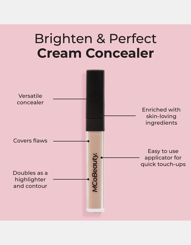 MCoBeauty - Brighten & Perfect Cream Concealer - Medium 1.25 (Buff)