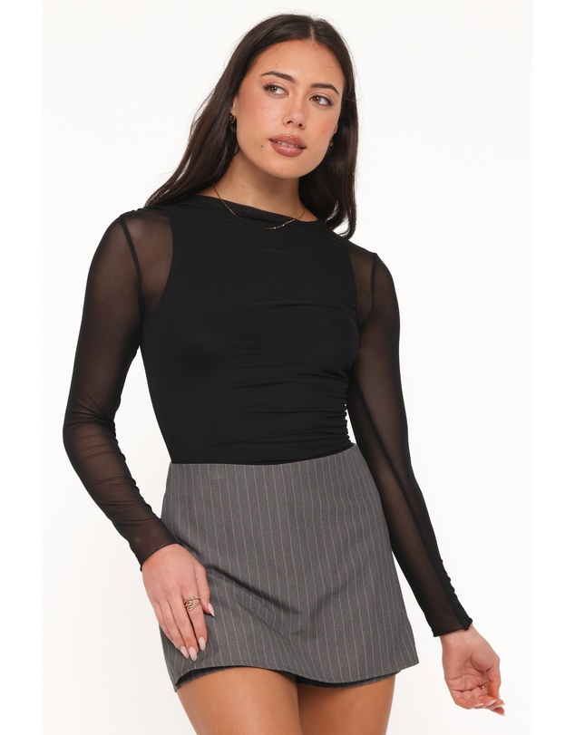 Petal & Pup - Livia Tailored Skort - Charcoal