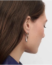PDPAOLA - Twist Silver Hoops
