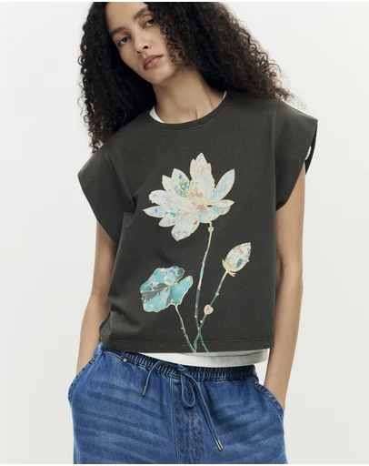 Desigual - Printed Cotton T-Shirt
