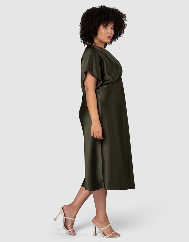 Pink Dusk by Curve Project - Wanting More Midi Dress