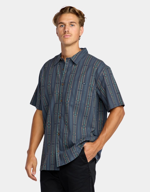 Billabong - Mens Sundays Jaquard Short Sleeve Shirt