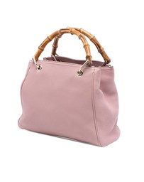 Pre-Loved by Azura Reborn - Pre-Loved Small Calfskin Bamboo Shopper Satchel