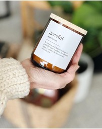 The Commonfolk Collective - Grateful ~ Dictionary Meaning Candle