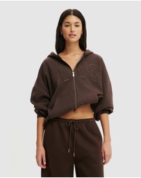 Cotton On Body Active - Fleece Oversized Zip Through Hoodie
