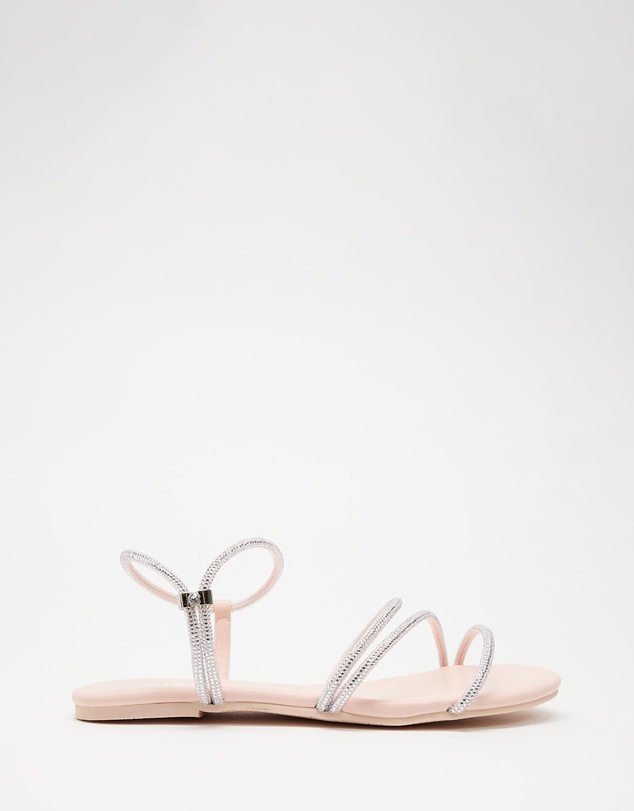 Holster - Viva Flat Strappy Sandals - Blush Pink - Women's