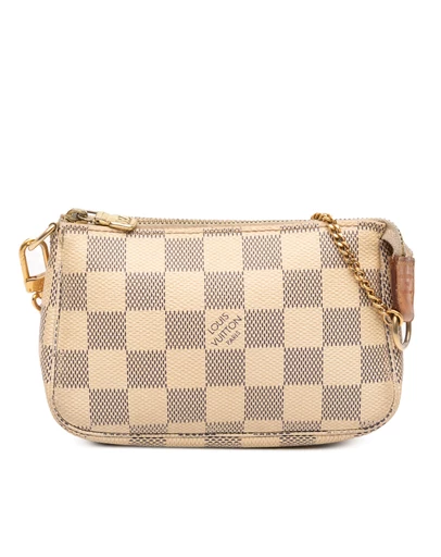 Pre-Loved by Azura Reborn - Pre-Loved Damier Azur Mini Pochette Accessoires