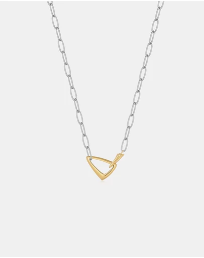 Ania Haie - Tough Two-Tone Chunky Arrow Link Necklace
