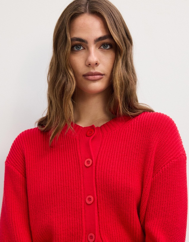 The Fated - Maia Round Neck Knit Cardigan