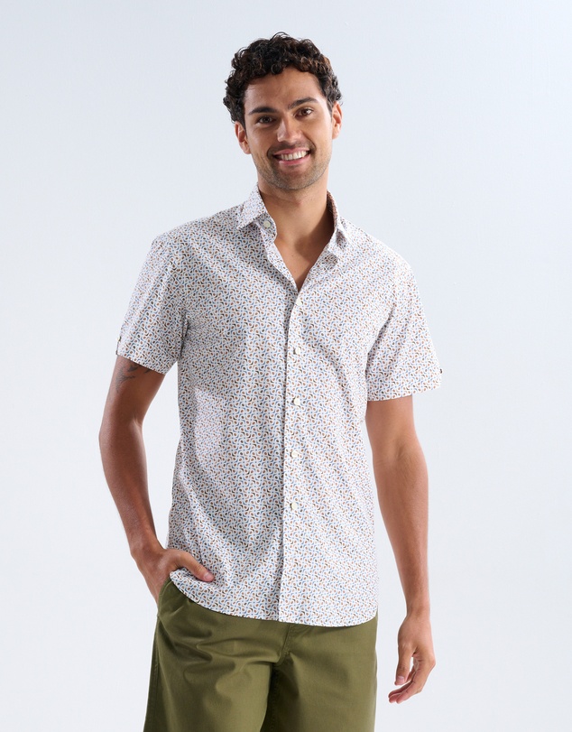 3 Wise Men - 3 Wise Men Sunset Print Short Sleeve Shirt