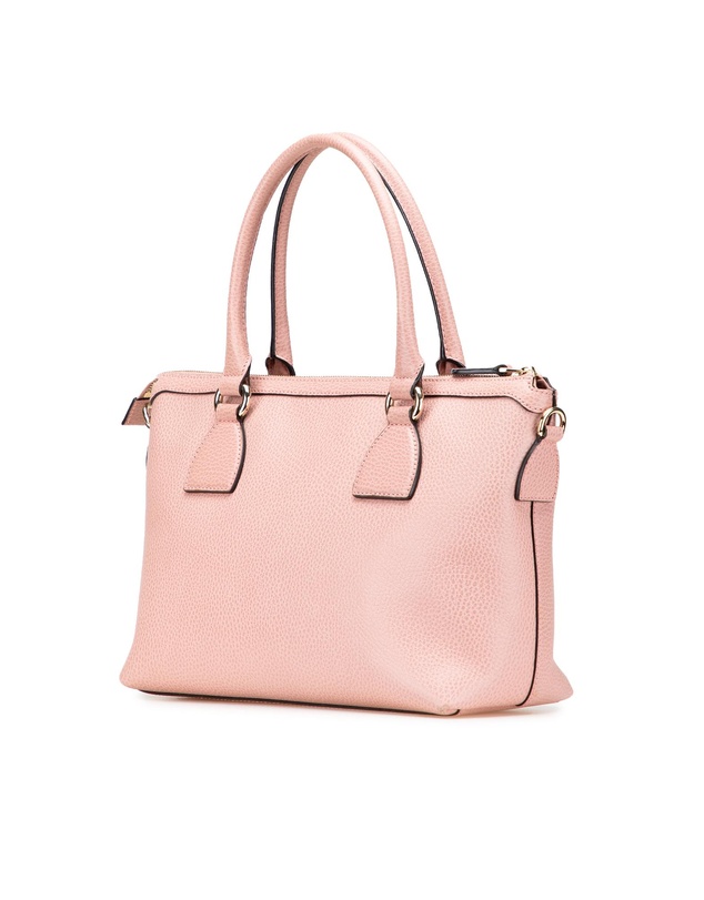 Pre-Loved by Azura Reborn - Pre-Loved gucci Elegant Leather Satchel with Top Handle and Detachable Shoulder Strap
