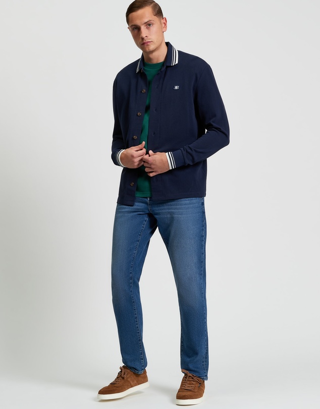 Ben Sherman - Tipped Long Sleeve Polo