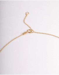 Lovisa - Gold Plated Sterling Silver Cubic Zirconia Small Cross Necklace