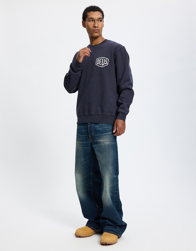 Deus Ex Machina - Shield Garment Dyed Crew Sweatshirt