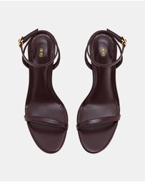 JW PEI - Alivia Gold Metal Heel Sandals