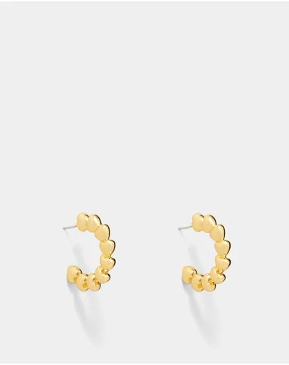 MIMCO - Fated Heart Hoop Earrings