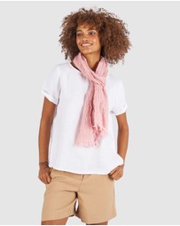 CAMIXA - French Linen Crinkled Scarf