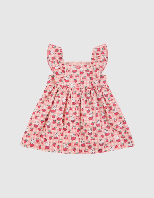 Kynd Baby - Miffy Smock Dress in Berry Check