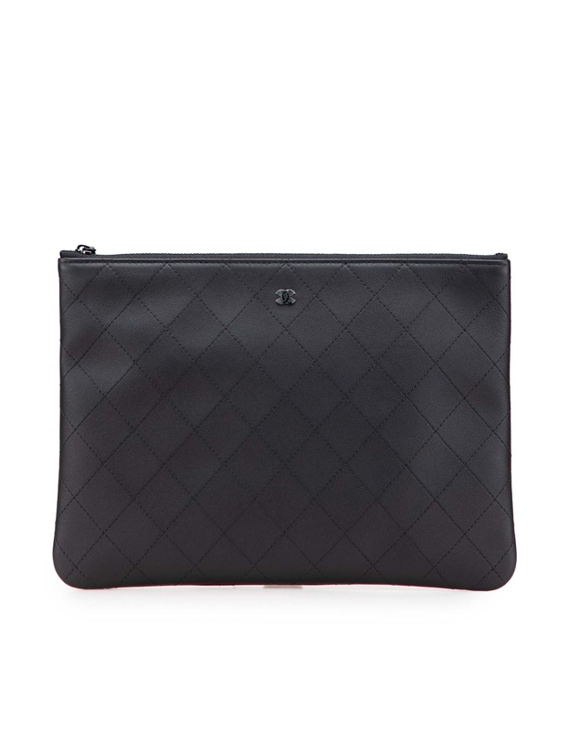 Pre-Loved by Azura Reborn - Pre-Loved chanel Quilted Leather Zip Pouch