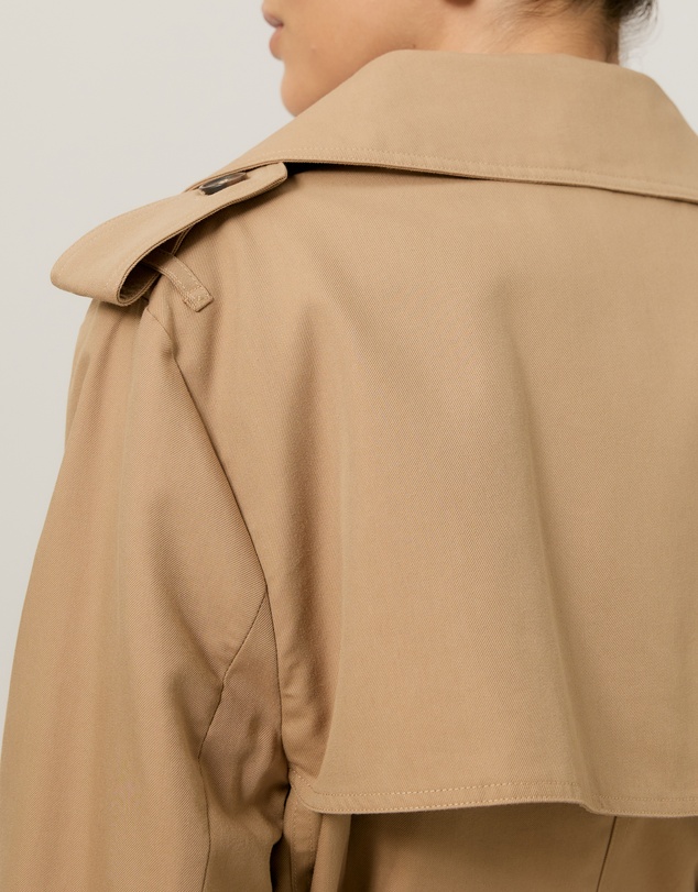 Tussah - Ada Double Breasted Belted Trench Coat