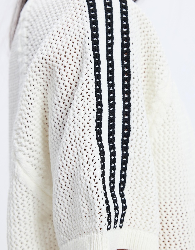 adidas Originals - Knitted Crochet Polo